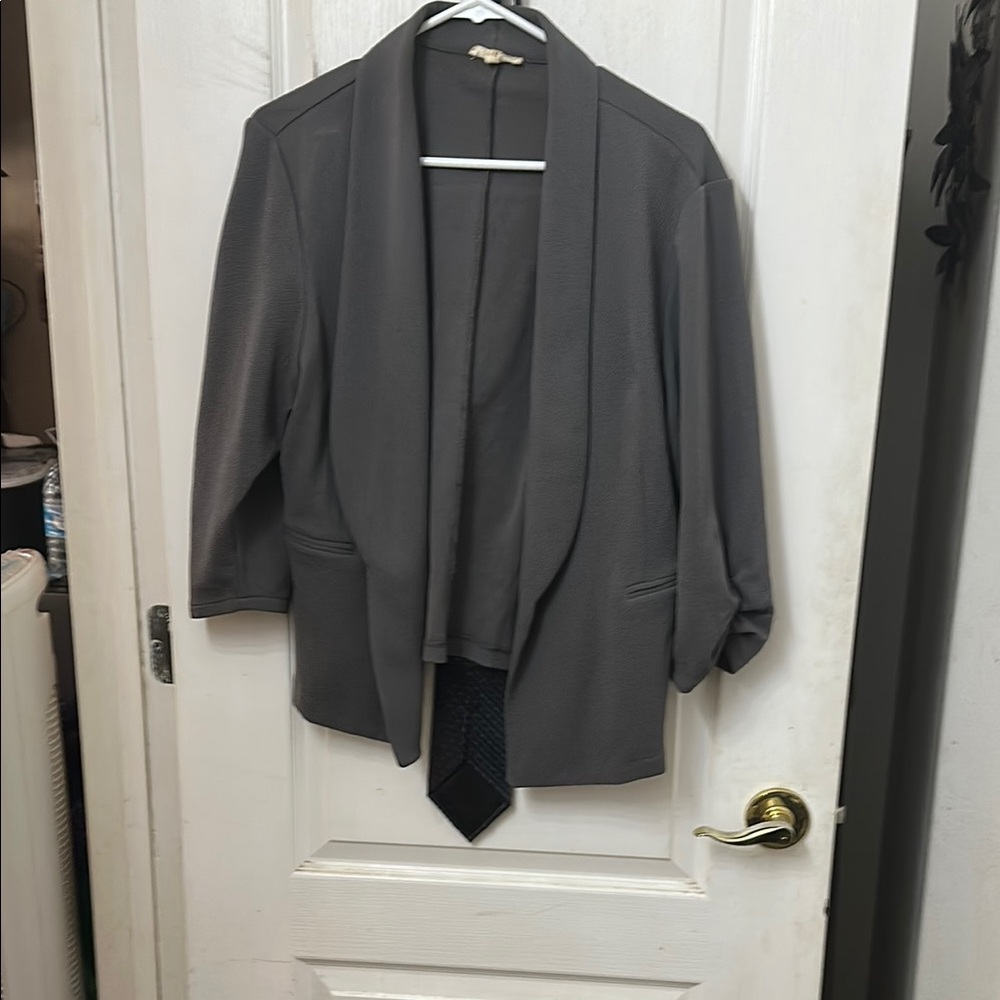 Maurices Gray Open-Front Blazer